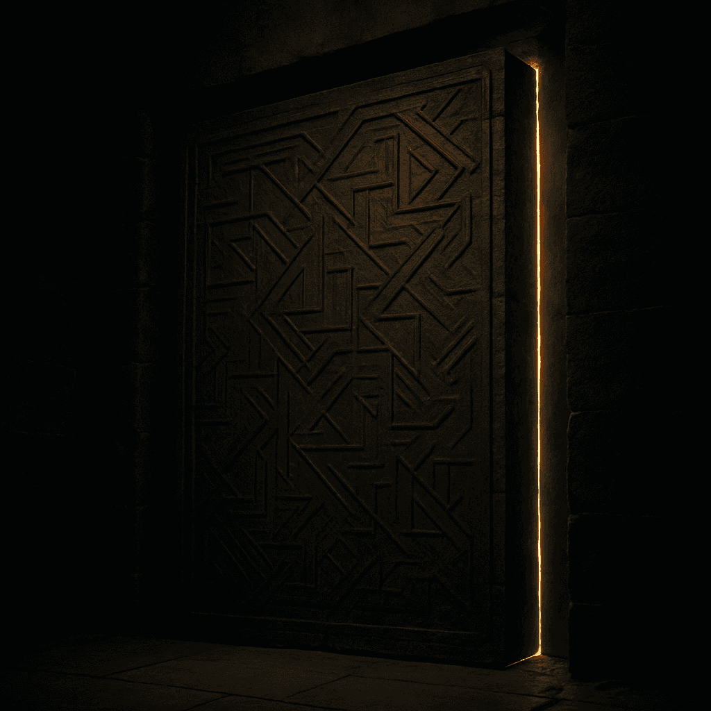Abstract visualization of mathematical encryption keys protecting a stream of financial data